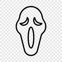 Horrorfilm, Slasher, Horrorfilm Masken, Horrorfilm Kostüme symbol