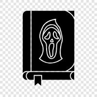 horror stories, horror novels, horror movies, horror comics icon svg