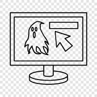 horror website, spooky website, haunted website, dark website icon svg