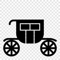 Pferd, Kutsche, Kutsche Pferd, Autofahren symbol