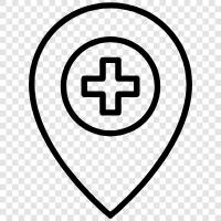 hospital location near me, hospital location map, hospital location search, hospital locations icon svg