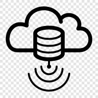 hosted, cloud, SQL, MySQL icon svg