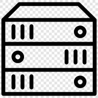 hosting, web hosting, web server, email server icon svg