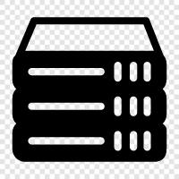 Hosting, virtueller Server, Dedizierter Server, Cloud Server symbol