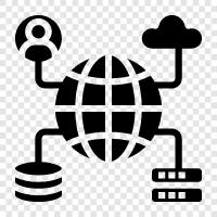 Hosting, Data center, Server room, Server rack icon svg