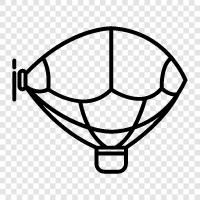Heißluftballon, Ballonreisen, Ballonfahrten, Ballonferien symbol