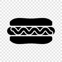 Hot Dogs, Dogs, Sausage, Hamburgers icon svg