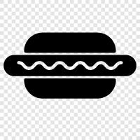 Hot Dogs, Dog, Food, Eating icon svg