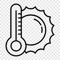 hot, cold, degrees, Fahrenheit icon svg