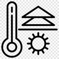 hot temperature, high temperature, hot weather, hot day icon svg