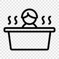 hot tub, hot bathtub, spa bath, hot tub spa icon svg