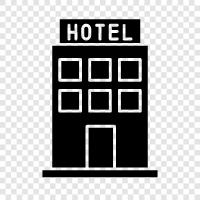 hotel facilities, hotel deals, hotel reservations, hotel reviews icon svg