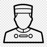 hotel, hotel employee, hotel guest, bellman icon svg