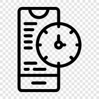 hour, minutes, seconds, calendar icon svg