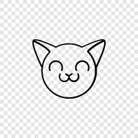 house, purr, meow, black icon svg