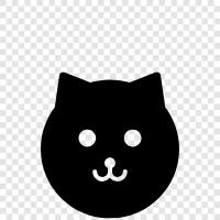 house cat, moggy, feline, house pet icon svg