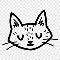 house cat, feline, house pet, cuddle icon svg