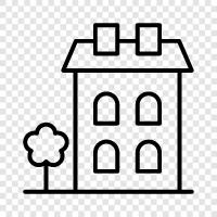 House, Property, Place, Residence icon svg