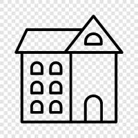 House, Properties, Rent, Property icon svg