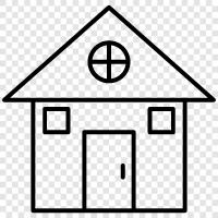 House, real estate, rental, property icon svg