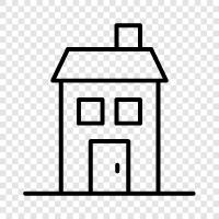 house, apartments, rental, real estate icon svg