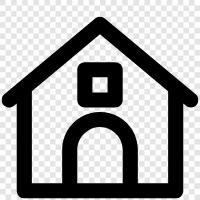 house, real estate, interior design, renovation icon svg