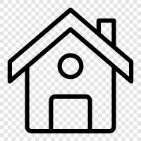 house, living, bedroom, furniture icon svg