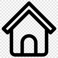 house, apartments, rentals, rooms icon svg