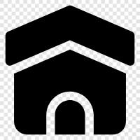 Haus, Wohnungen, Vermietung, Zimmer symbol