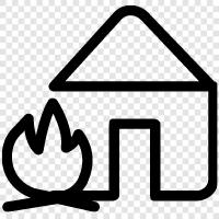 house, living, accommodation, rental icon svg