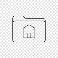 House File, House Papers, House Doc, House File Folder symbol