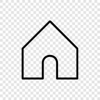 House, Property, Location, Rooms icon svg