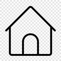 House, Properties, Rentals, Rentals in icon svg