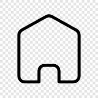 Haus, Grundstück, Ort, Zimmer symbol