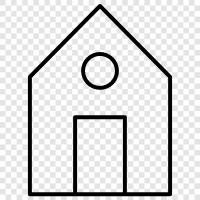 House, Rent, Property, Housewarming icon svg