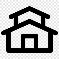 House, Room, Bedroom, Furniture icon svg