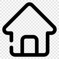 House, Location, Property, Rent icon svg