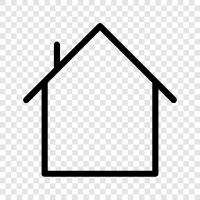 Haus, Grundstück, Immobilien, Häuser zu verkaufen symbol