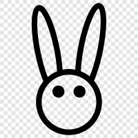 house rabbit, cuddly, cute, small icon svg