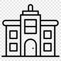 Haus, Architektur, klassisch, zeitgemäß symbol