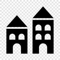 house, homes, real estate, house prices icon svg