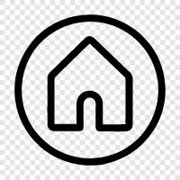 house, real estate, home renovation, home staging icon svg