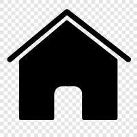 house, apartment, home furnishings, decor icon svg