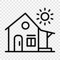 houses, building, living, decorating icon svg