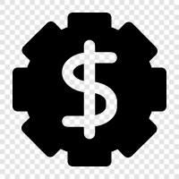 how, gear money icon svg