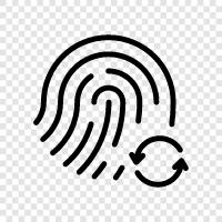 how to refresh fingerprint, how to change, refresh fingerprint icon svg