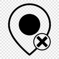 remove map pin icon svg