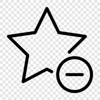 How To Remove A Star icon