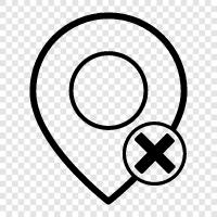 how to remove, remove map pin icon svg