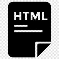 HTML file, HTML document, web page, online document icon svg